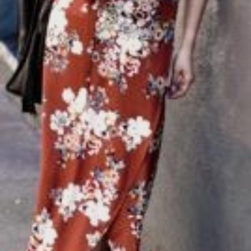 Zara Woman Floral Wrap Skirt
